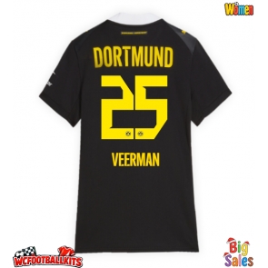 Borussia Dortmund Joey Veerman #25 Replica Away Stadium Shirt for Women 2026-27 Short Sleeve